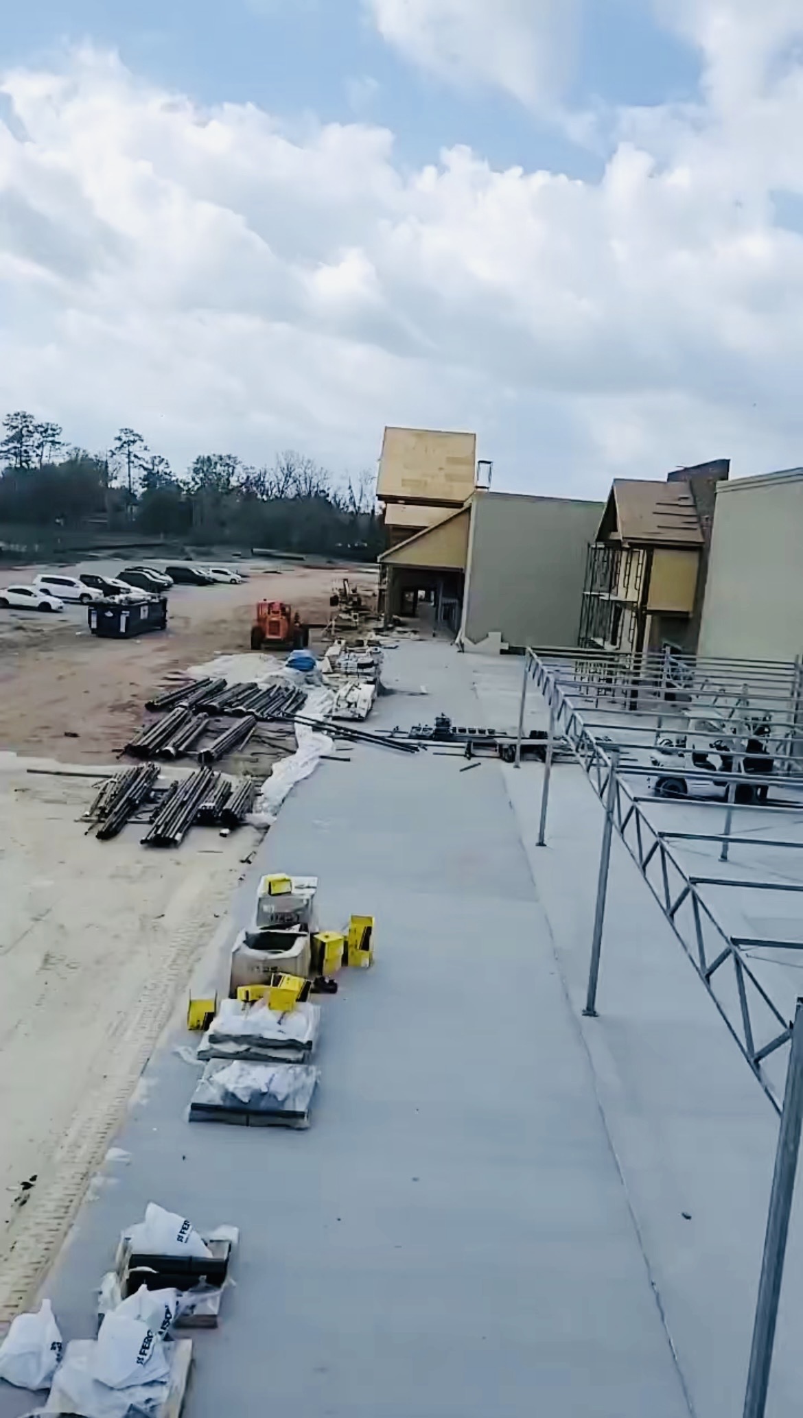 Construction project site